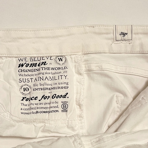 Frank & Eileen Sligo Skinny Jeans White Raw Hem Size 32 - Picture 14 of 16